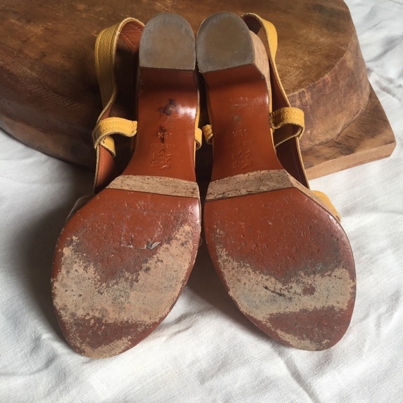 Lanvin Leather & Cork Platform Sandals - Picture 4 of 4